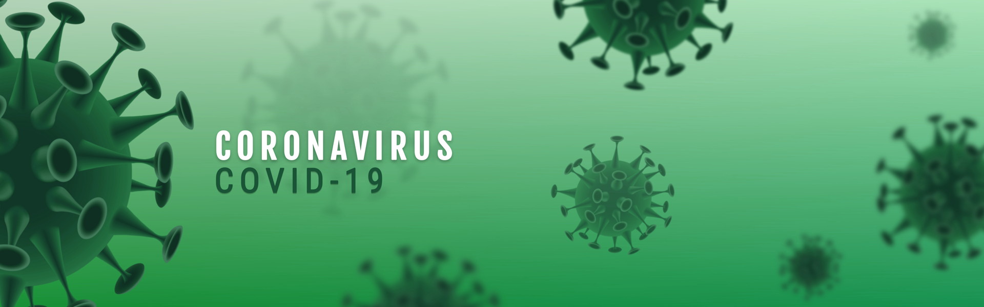 Corona Virus banner illustration – Microbiology And Virology Concept –